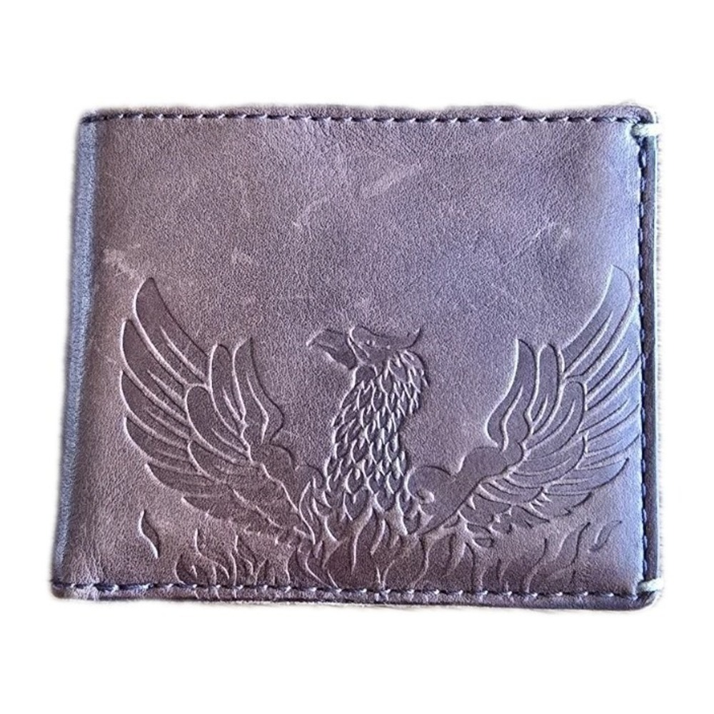 Men's Lucky Brand "Pheonix" Embossed Genuine Leather Bi Fold  Wallet